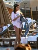 Chantel Jeffries Booty in a Pink Thong Bikini at the Beach in Miami Beach
