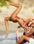 Izabel Goulart Toned Booty in a Tiny Thong Bikini at the Beach in St Barts