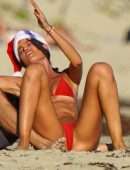 Izabel Goulart Toned Booty in a Tiny Thong Bikini at the Beach in St Barts