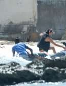 Lauren Silverman Riding Jetski on Holidays in Barbados