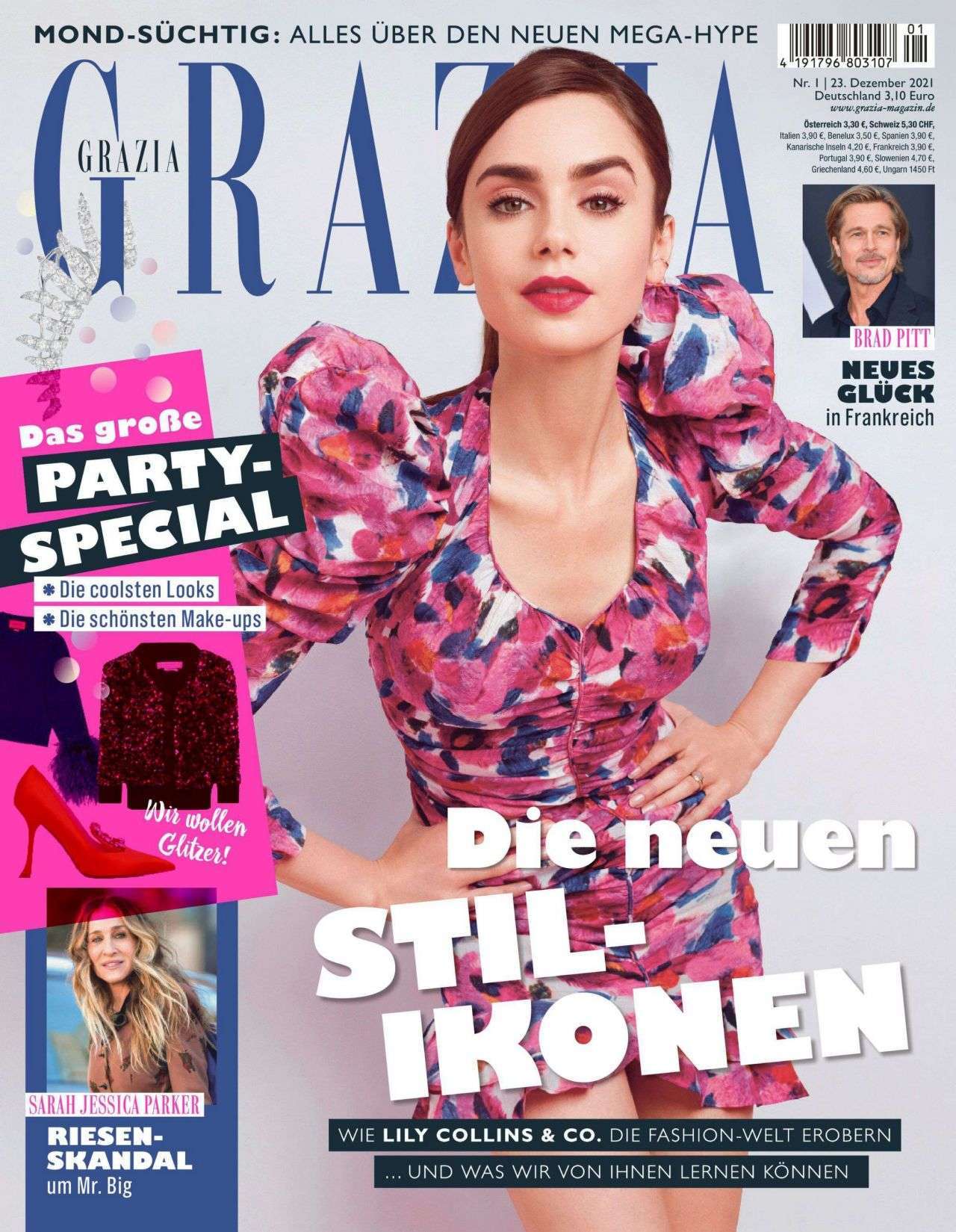 Lily Collins in Grazia Magazine Germany 2021