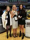 Nina Dobrev and Julianne Hough at Stock Exchange in New York