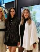 Nina Dobrev and Julianne Hough at Stock Exchange in New York