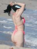 Noah Cyrus Booty in a Thong Bikini at a Beach in Miami