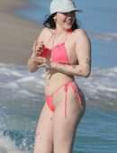 Noah Cyrus Booty in a Thong Bikini at a Beach in Miami