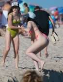 Noah Cyrus Booty in a Thong Bikini at a Beach in Miami