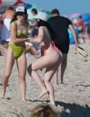 Noah Cyrus Booty in a Thong Bikini at a Beach in Miami