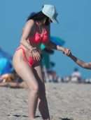 Noah Cyrus Booty in a Thong Bikini at a Beach in Miami