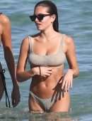 Thylane Blondeau in Bikini on a Beach in Miami