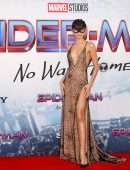 Zendaya Coleman Leggy and Cleavage at “Spider-Man: No Way Home” Premiere in Los Angeles