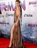 Zendaya Coleman Leggy and Cleavage at “Spider-Man: No Way Home” Premiere in Los Angeles