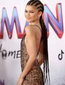 Zendaya Coleman Leggy and Cleavage at “Spider-Man: No Way Home” Premiere in Los Angeles