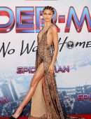 Zendaya Coleman Leggy and Cleavage at “Spider-Man: No Way Home” Premiere in Los Angeles
