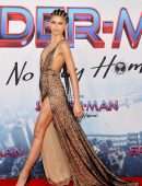 Zendaya Coleman Leggy and Cleavage at “Spider-Man: No Way Home” Premiere in Los Angeles