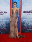 Zendaya Coleman Leggy and Cleavage at “Spider-Man: No Way Home” Premiere in Los Angeles