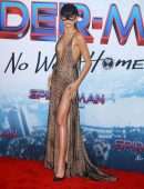 Zendaya Coleman Leggy and Cleavage at “Spider-Man: No Way Home” Premiere in Los Angeles