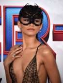 Zendaya Coleman Leggy and Cleavage at “Spider-Man: No Way Home” Premiere in Los Angeles