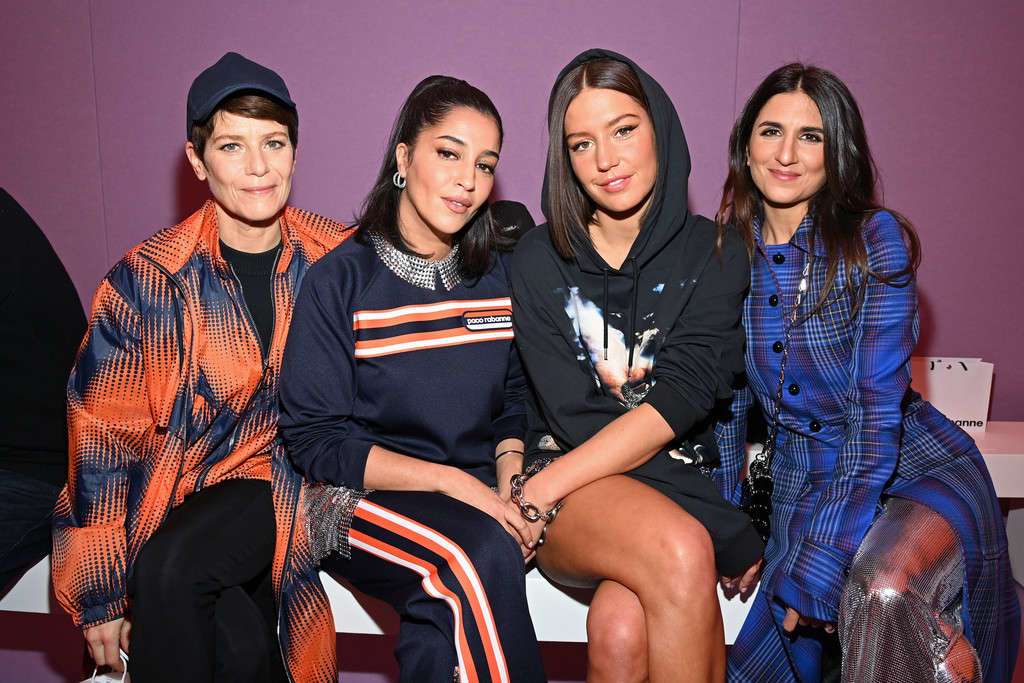 Adele Exarchopoulos Leggy at Paco Rabanne Fall/Winter 2022/23 Fashion Show in Paris