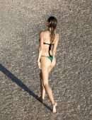 Alexis Ren Booty in a Tiny Bikini at the Beach in St Barts