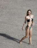 Alexis Ren Booty in a Tiny Bikini at the Beach in St Barts
