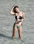 Alexis Ren Booty in a Tiny Bikini at the Beach in St Barts
