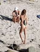 Alexis Ren Booty in a Tiny Bikini at the Beach in St Barts