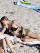 Alexis Ren Booty in a Tiny Bikini at the Beach in St Barts
