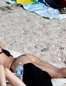 Alexis Ren Booty in a Tiny Bikini at the Beach in St Barts