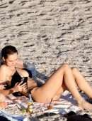 Alexis Ren Booty in a Tiny Bikini at the Beach in St Barts