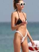 Alina Baikova on a Boat in a Skimpy Bikini in South Beach