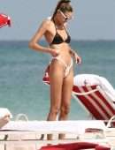 Alina Baikova on a Boat in a Skimpy Bikini in South Beach