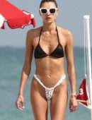 Alina Baikova on a Boat in a Skimpy Bikini in South Beach