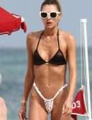 Alina Baikova on a Boat in a Skimpy Bikini in South Beach