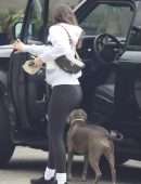Ana de Armas Booty in Tights, Visiting a Friend in Santa Monica