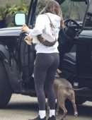 Ana de Armas Booty in Tights, Visiting a Friend in Santa Monica