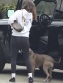 Ana de Armas Booty in Tights, Visiting a Friend in Santa Monica