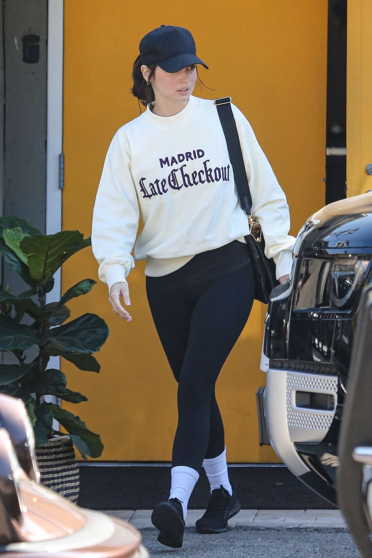 Ana de Armas Booty in Tights, Leaving a Workout in Santa Monica