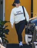 Ana de Armas Booty in Tights, Leaving a Workout in Santa Monica