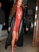 Anastasia Karanikolaou Cleavage and Leggy, at The Nice Guy in West Hollywood