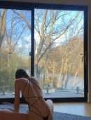 Ashley Tervort Booty in Thong Practicing Yoga