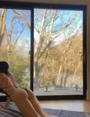 Ashley Tervort Booty in Thong Practicing Yoga