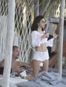 Chantel Jeffries with DJ Diplo at a Beach in Tulum