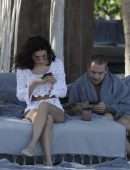 Chantel Jeffries with DJ Diplo at a Beach in Tulum