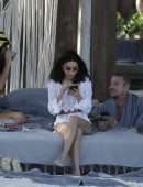 Chantel Jeffries with DJ Diplo at a Beach in Tulum