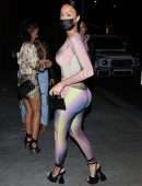 Draya Michele Booty and Cleavage in a Tight Outfit at TAO in Los Angeles