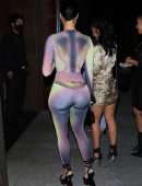 Draya Michele Booty and Cleavage in a Tight Outfit at TAO in Los Angeles