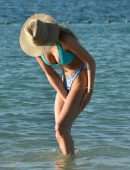 Georgia Harrison Booty in Bikini on a Beach in Portugal