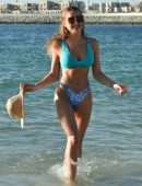 Georgia Harrison Booty in Bikini on a Beach in Portugal