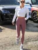 Hailey Baldwin Booty, Leaving a Pilates Session in West Hollywood
