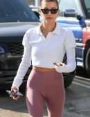 Hailey Baldwin Booty, Leaving a Pilates Session in West Hollywood